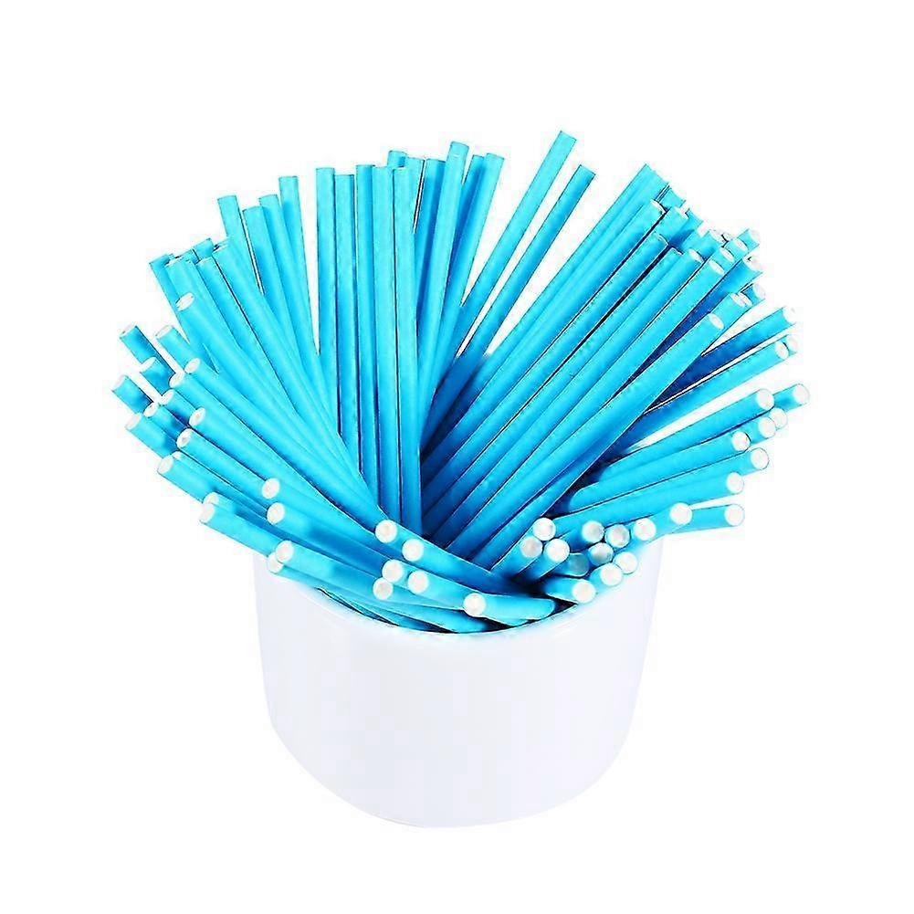10cm Blue 100 Pcs/Set Colorful Lollipop Sticks for Cake Pops and Chocolate