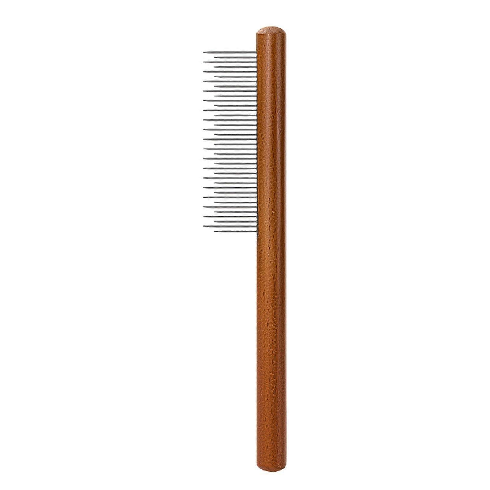 Cat Comb for Detangling Fleas, Grooming Tools with Wooden Handle
