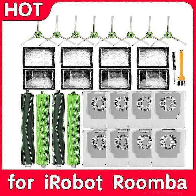 iRobotルンバ用ローラーブラシHepaフィルターサイドブラシI7 I7 + E5 E6 I3 E&Iシリーズロボット掃除機紙袋アクセサリー~2271