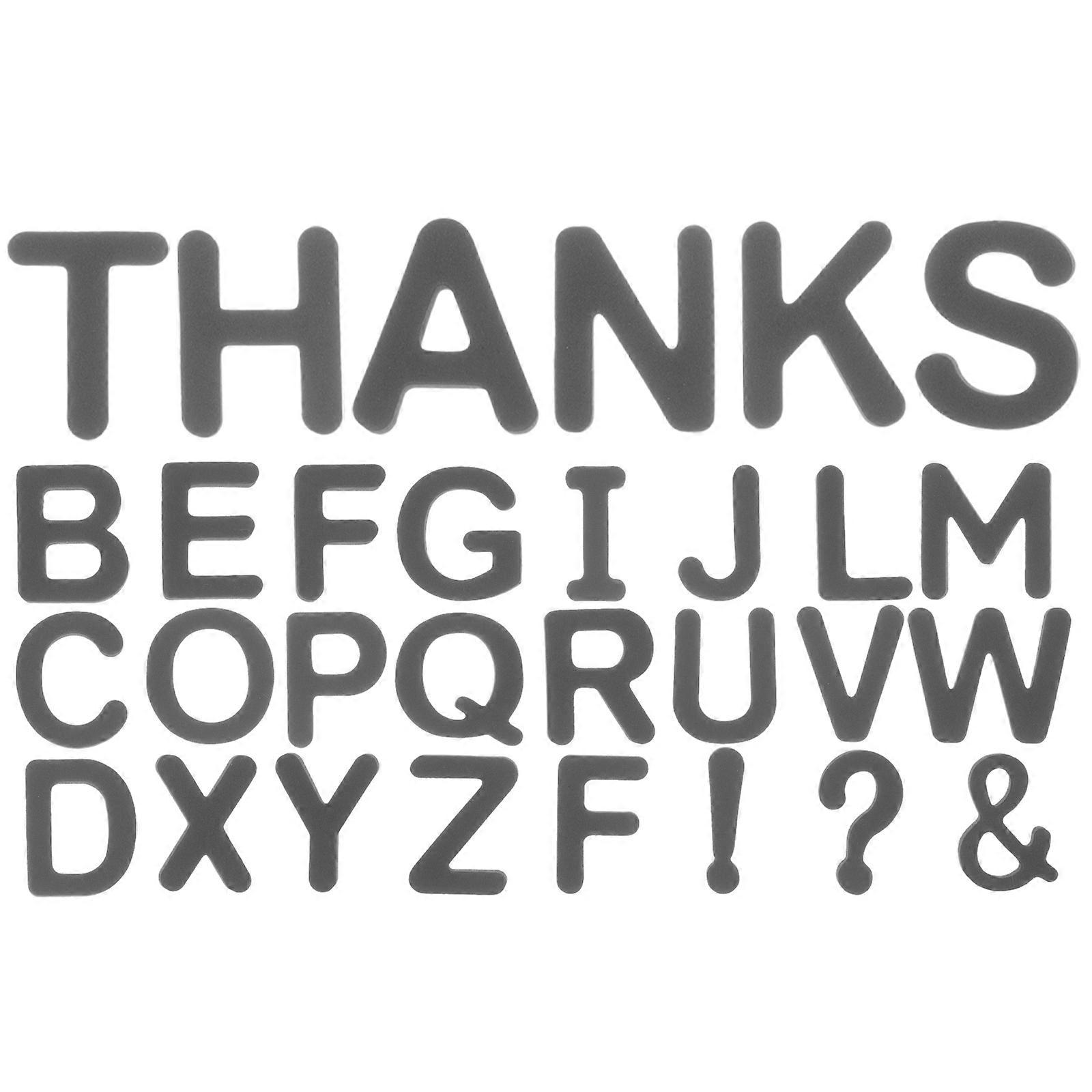 Eva Foam Alphabet Refrigerator Magnets Black Letter Set for Home Decoration and English Learning Durable Lightweight Foam Letters for Notes