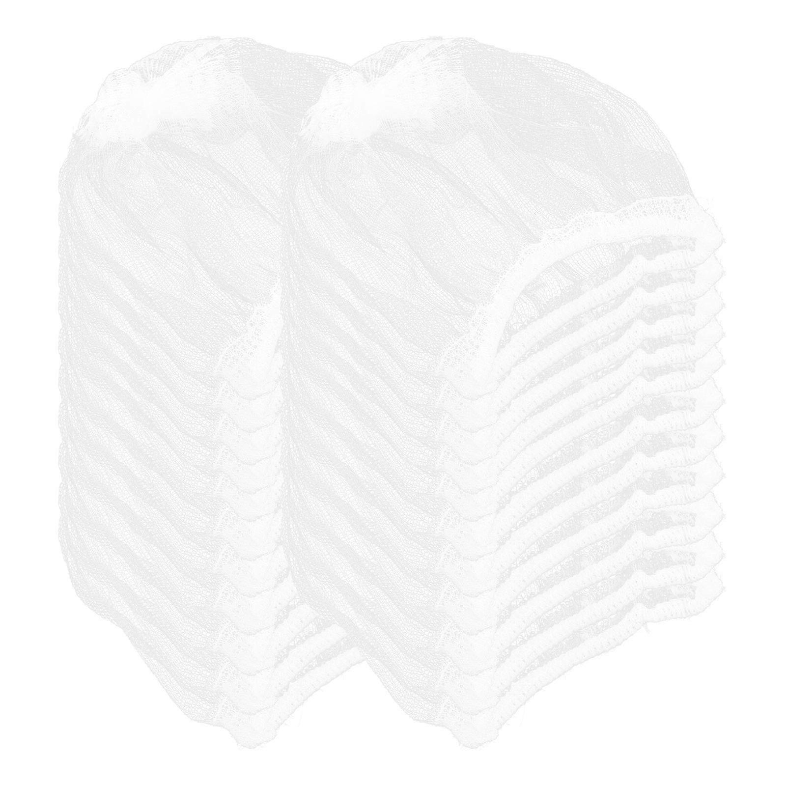 White Kitchen Sink Filter Net Bags for Drainage with 100Pcs Pack