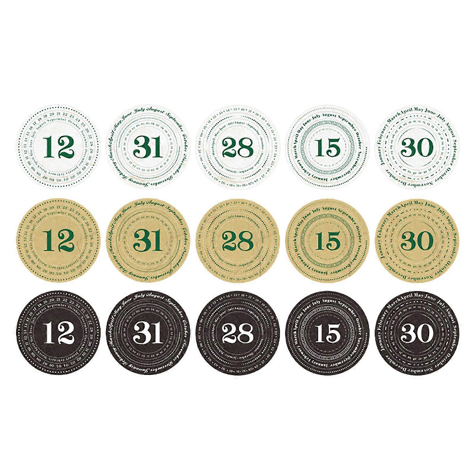 2025 Latest Model  30 Sheets Round Scrapbook Sticker DIY Rich Pattern Avoiding