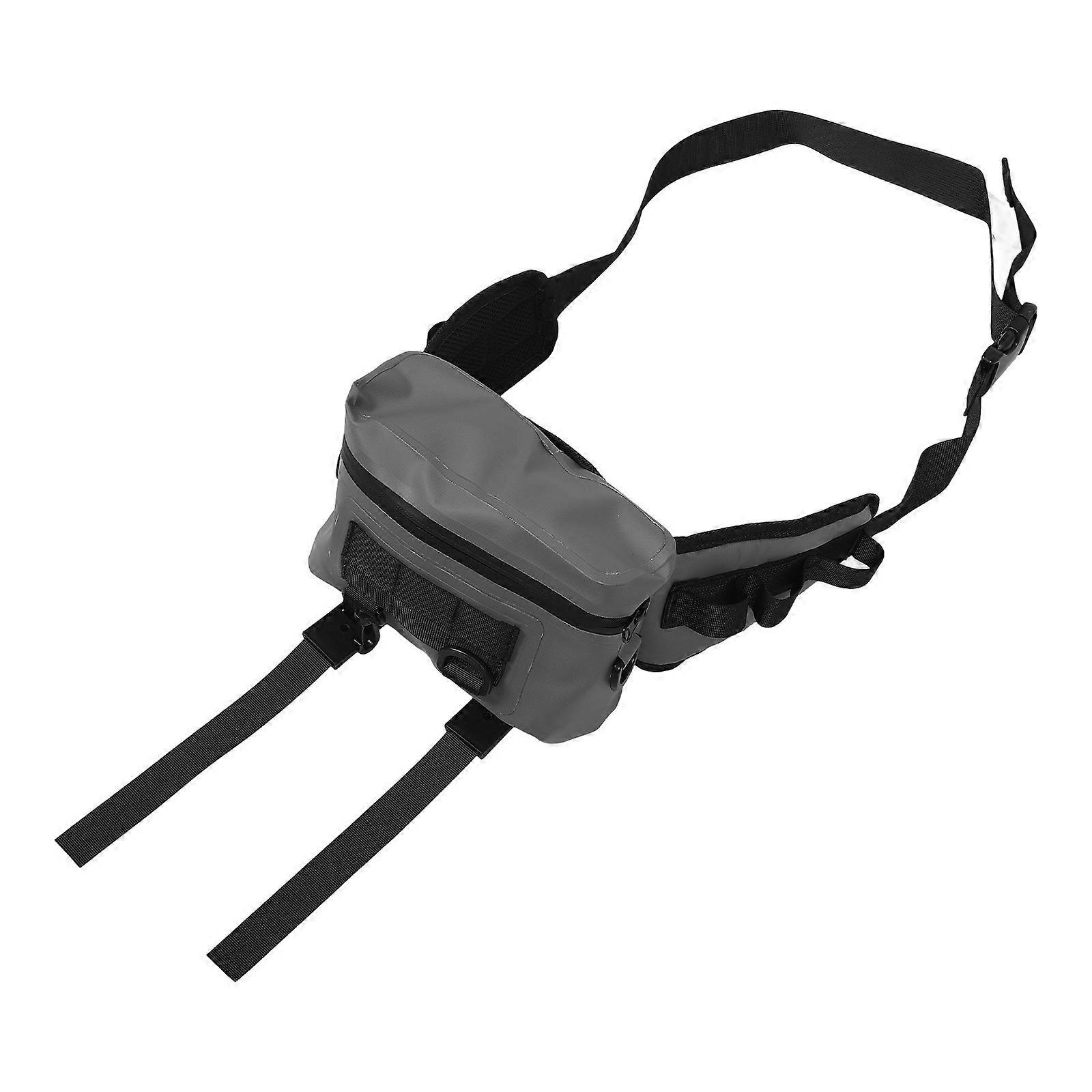 Lightweight Waist Fishing Pack with Rod Holder, Small Sling Bag for Tackle Storage, Comfortable Fly Fishing Backpack for Outdoor Use