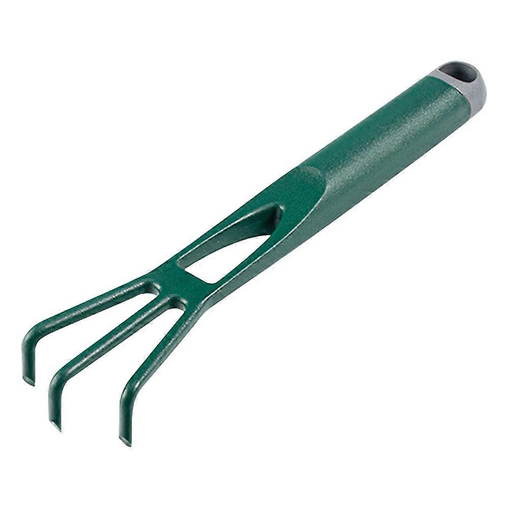 Weeding Rake Tool Small Garden Rake For Kids Gardening Compact Green 1Pack