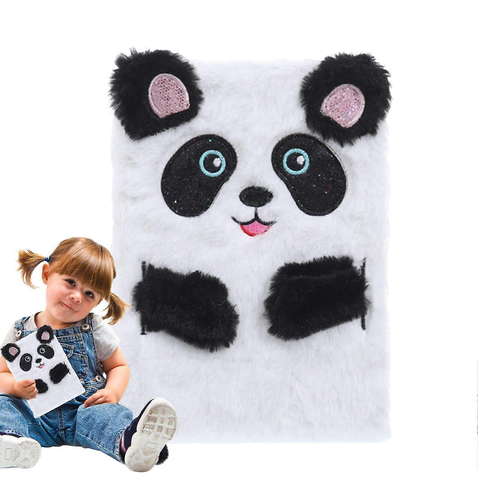 Kinder Plush Diary - Soft Plush Secret Journal for Kids | Cartoon Plush School Travel Notebook for Writing, Sketching, and Creative Expression