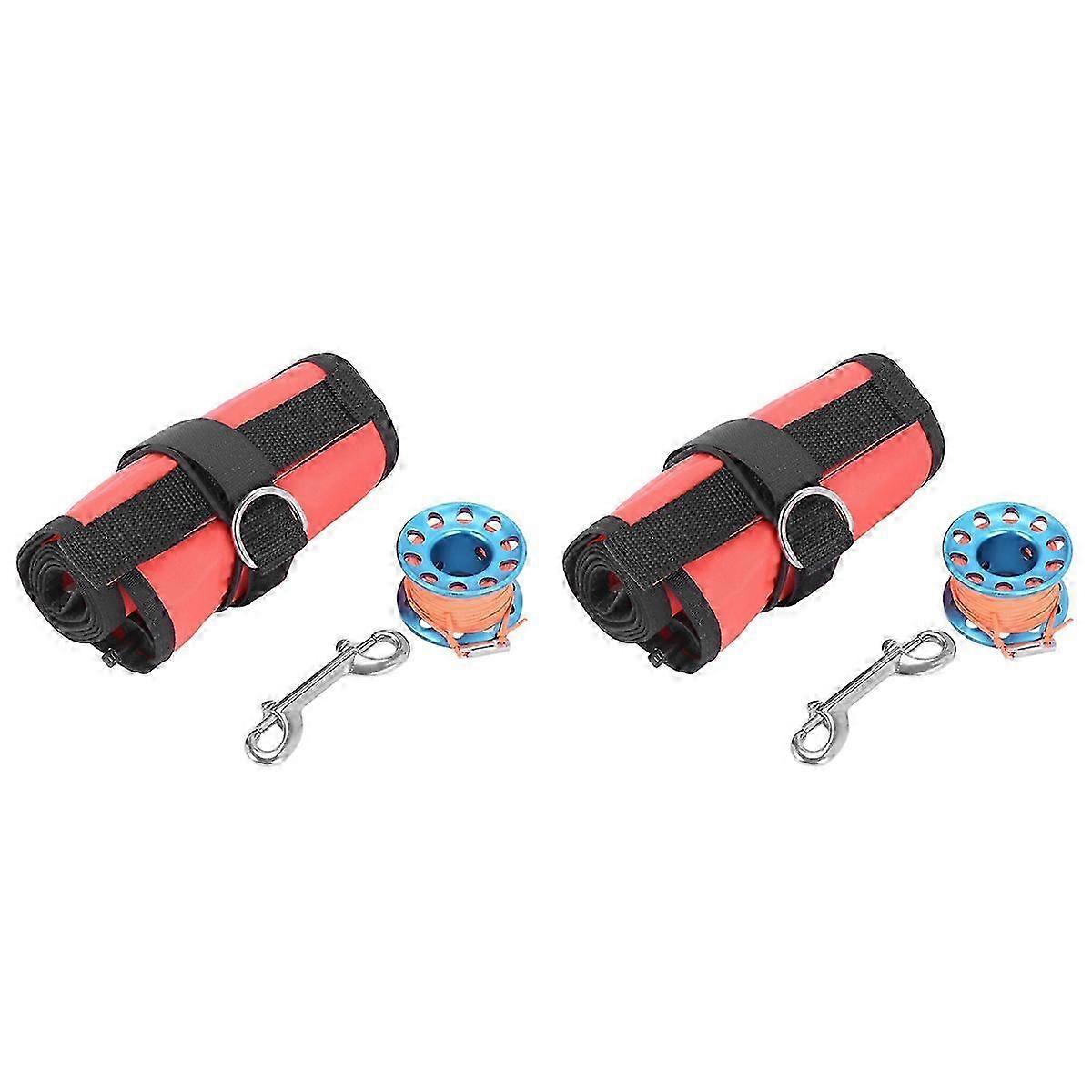 Marker Buoy Set Diver Below Signal Flag Tube