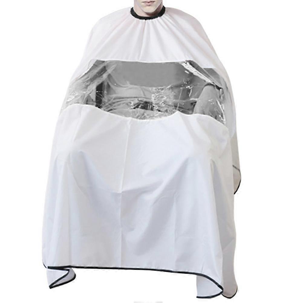 Hair Cutting Cape with Viewing Window, Lightweight Breathable Barber Smock for Styling, Dyeing, and Makeup, Machine Washable Universal Design