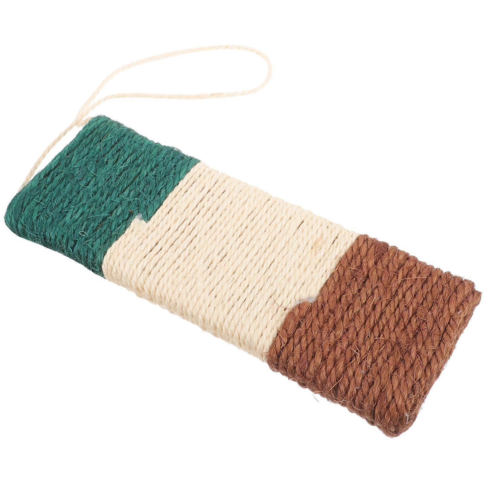 Decorative Cat Scratcher Board Small Sisal Material Skid Resistant Kitten Scratch Household Furniture Protector