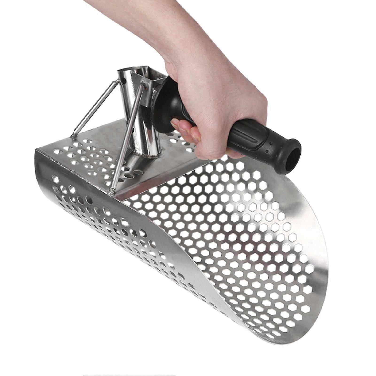 Sand Scoop Rustfritt stål Galvanisert overflate Rustbestandig Metall Deteksjon Spade for Beach