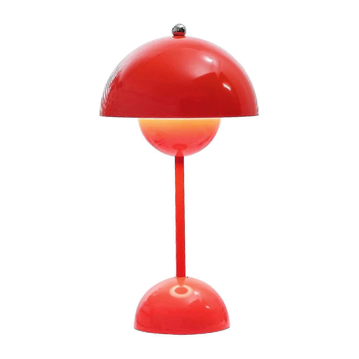 Flower bud table lamp for Danish style rechargeable lighting