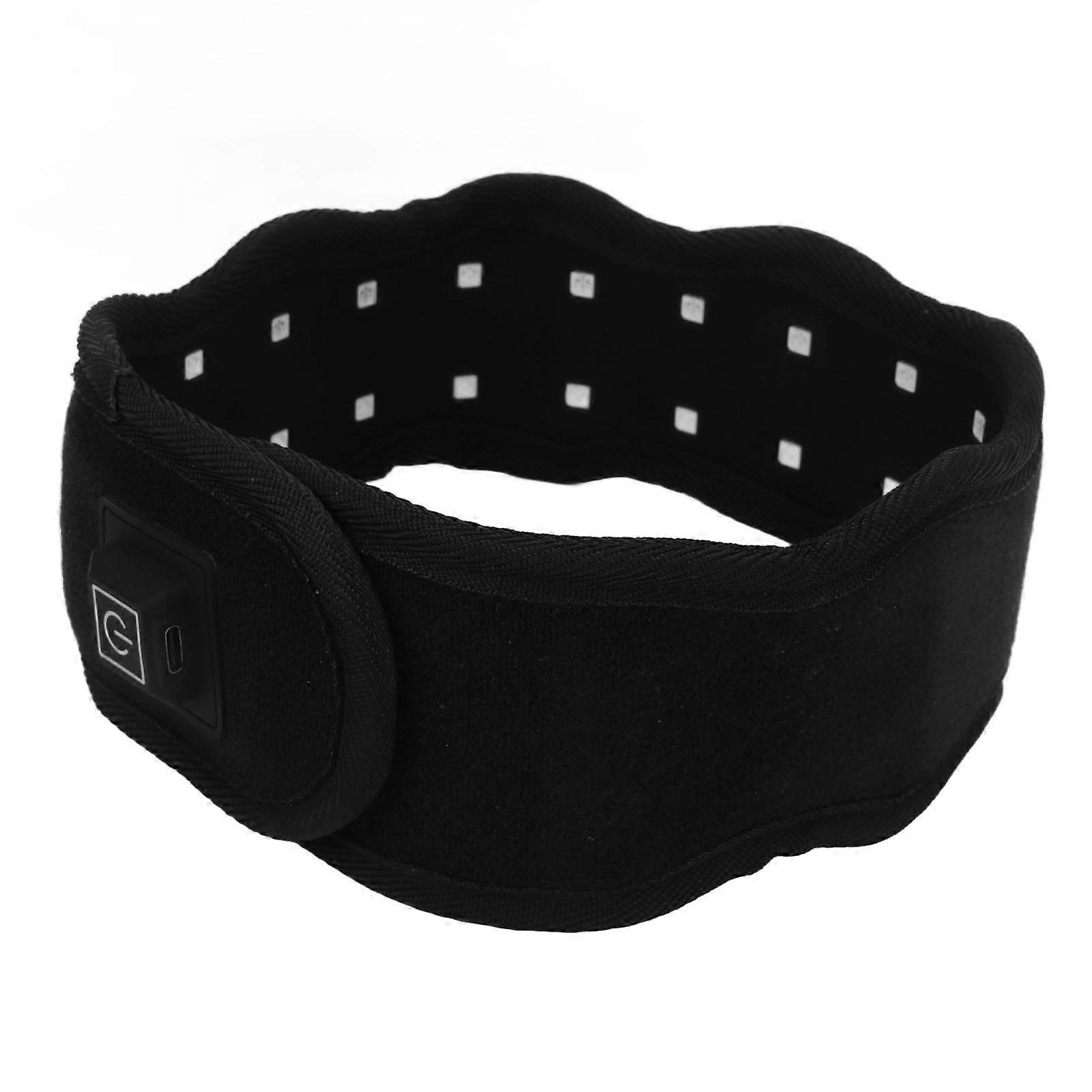 LED Light Belt Light Chips Wearable Portable Black Infrared Light Belt Wrap Band for Neck Face Hand