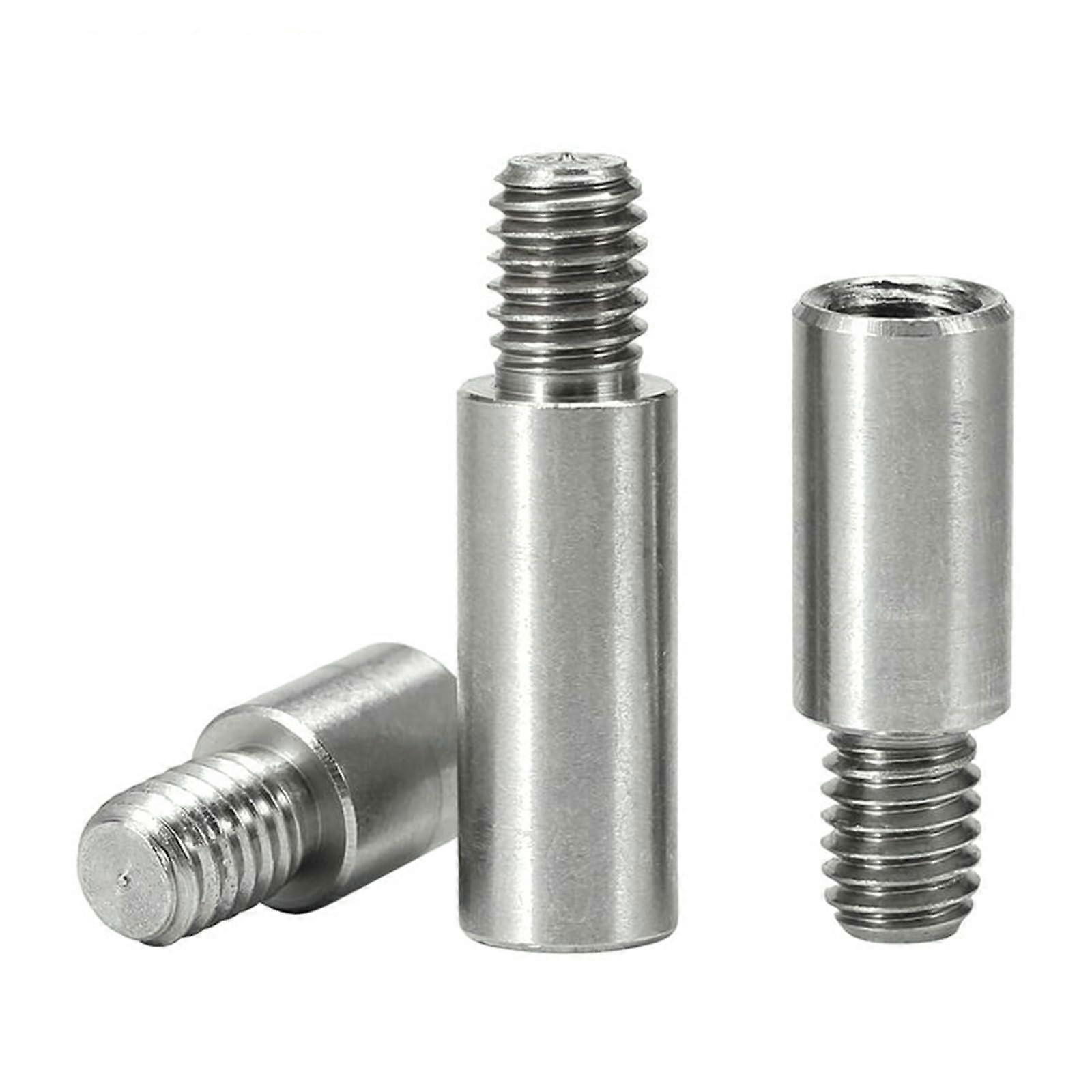 Stainless Steel Round Bolt Threaded Connector M3 M4 M5 M6 M10, 2 Pieces M3x14 6mm, High Quality Connection Elements for Metal Applications