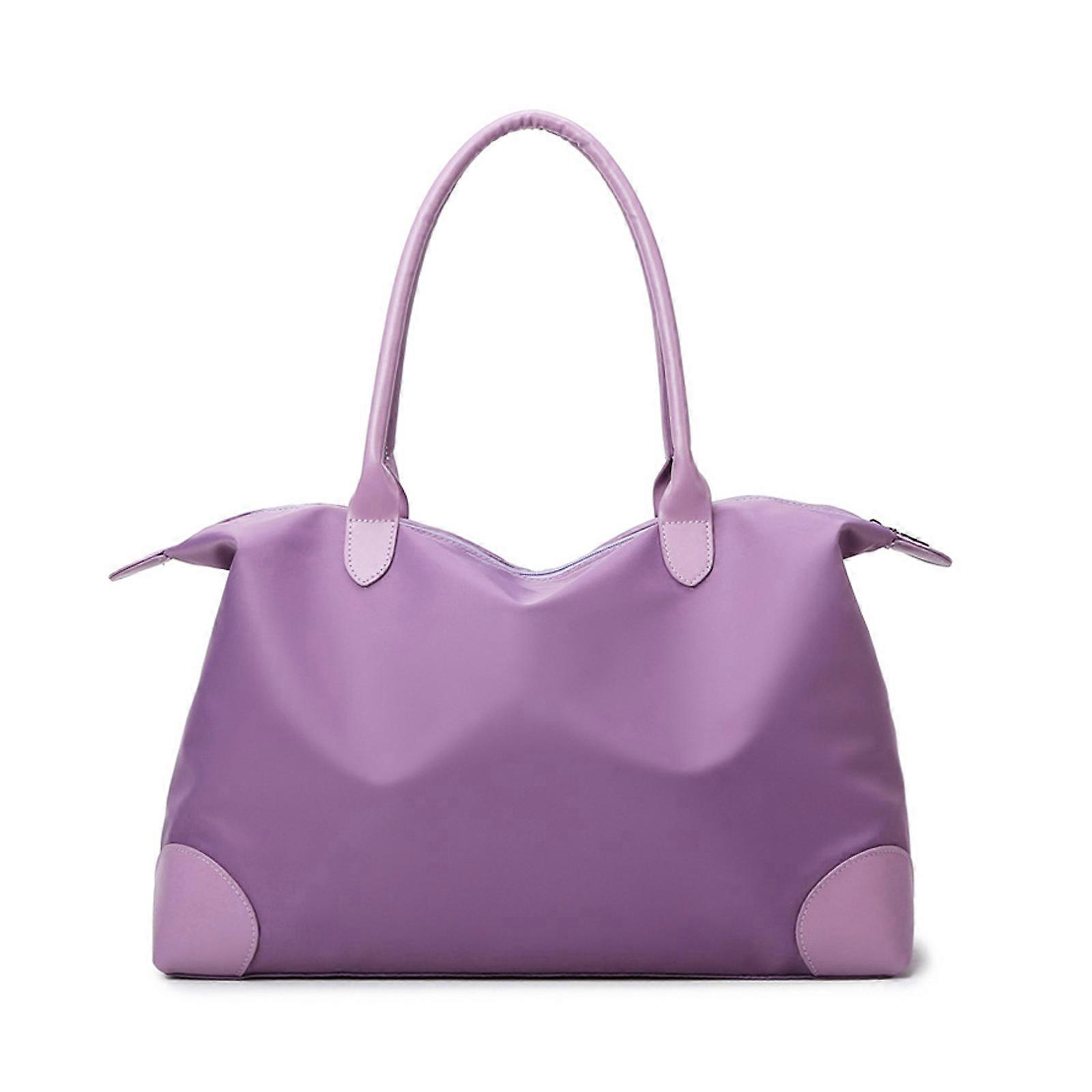 Spacious Waterproof Commuters Bag With Multiple Compartments For Travel Gym Essential Practical Design  Light purple