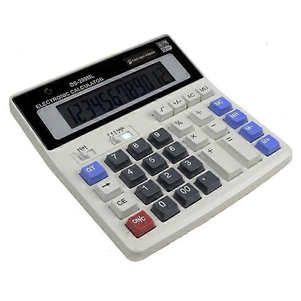 DS-200ML classic mini calculator - large buttons white