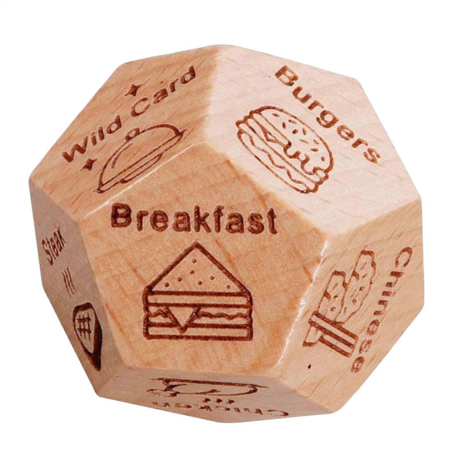 Date Night Dice for Couples, 12-Sided Decision Cube for Romantic Dinner and Movie Ideas, Fun Game for Date Night