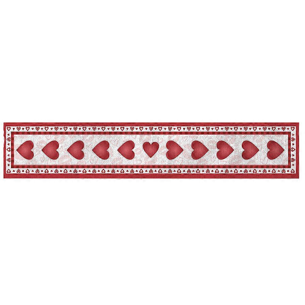 Valentines Day Table Runners Linen Material Home Decoration For Party 183X36CM 1Pack
