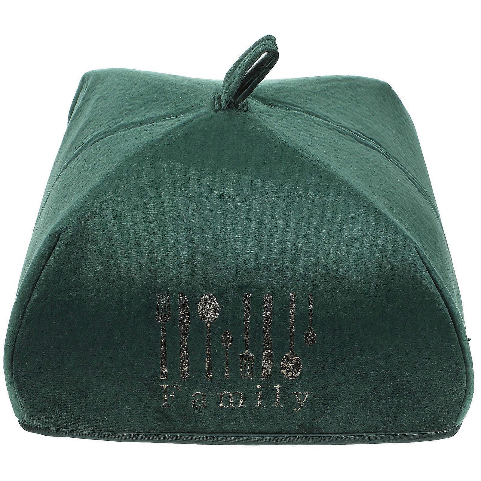 Collapsible Food Cover Tent Outdoor Mesh Protector for Parties Picnics BBQs Easy Open Design Blackish Green Food Preservation
