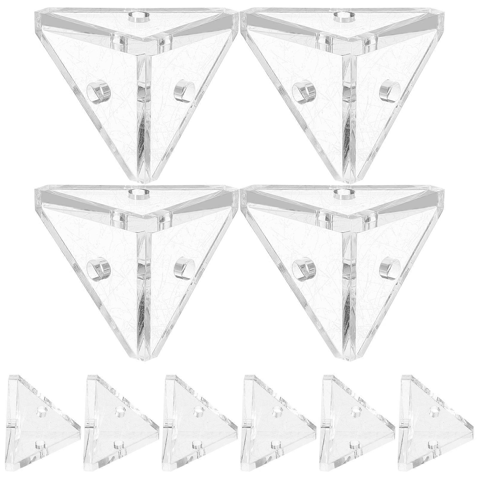 Sofa Triangle Bracket Acrylic Corner Support For Craftsmen 10Pcs