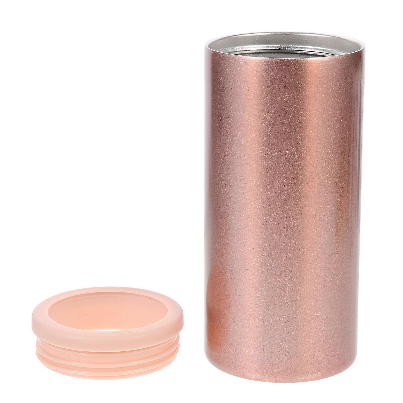 Soda Can Covers Lids Stainless Steel Bottle Cover Can Cooler Sleeve For Beer Bottle Can 7X7X15.5CM Cold Retention 1Set
