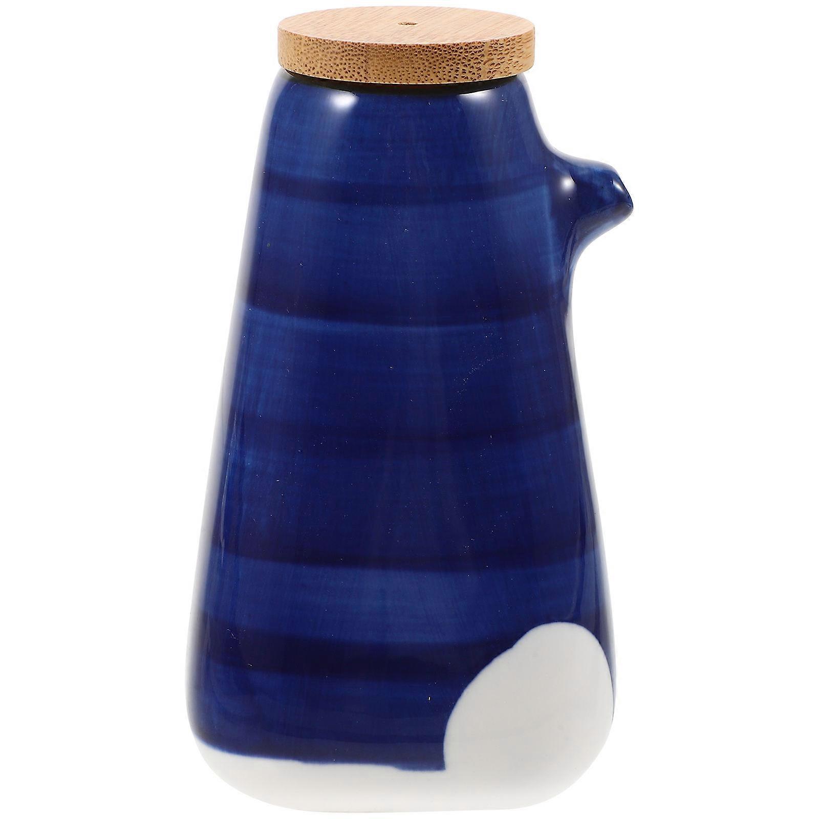 Japanese Style Ceramic Soy Sauce Dispenser with Large Capacity for Kitchen Use Multi Color