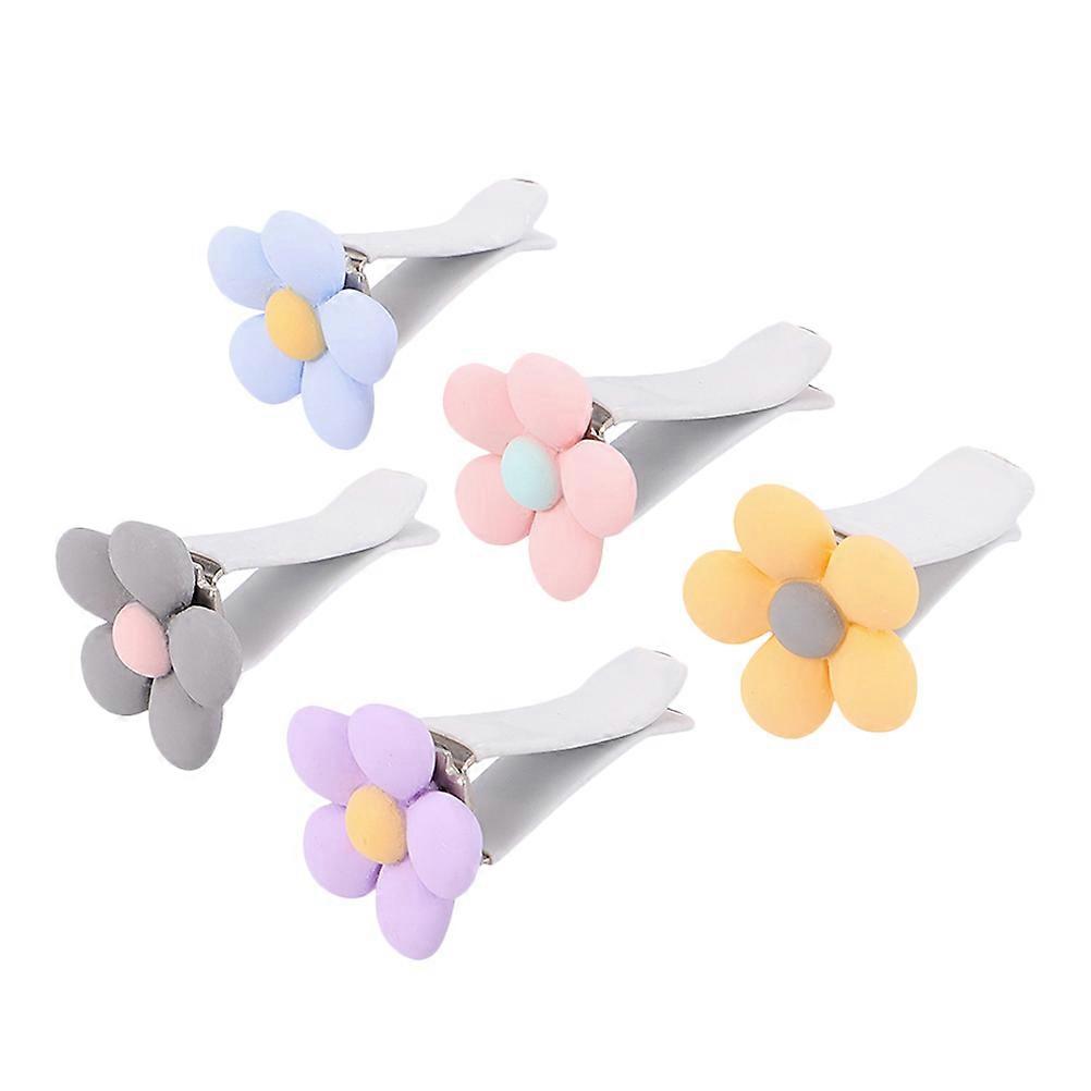 Flower Air Freshener Car Clips with Essential Oil Diffuser for Decoration ABS Material Assorted