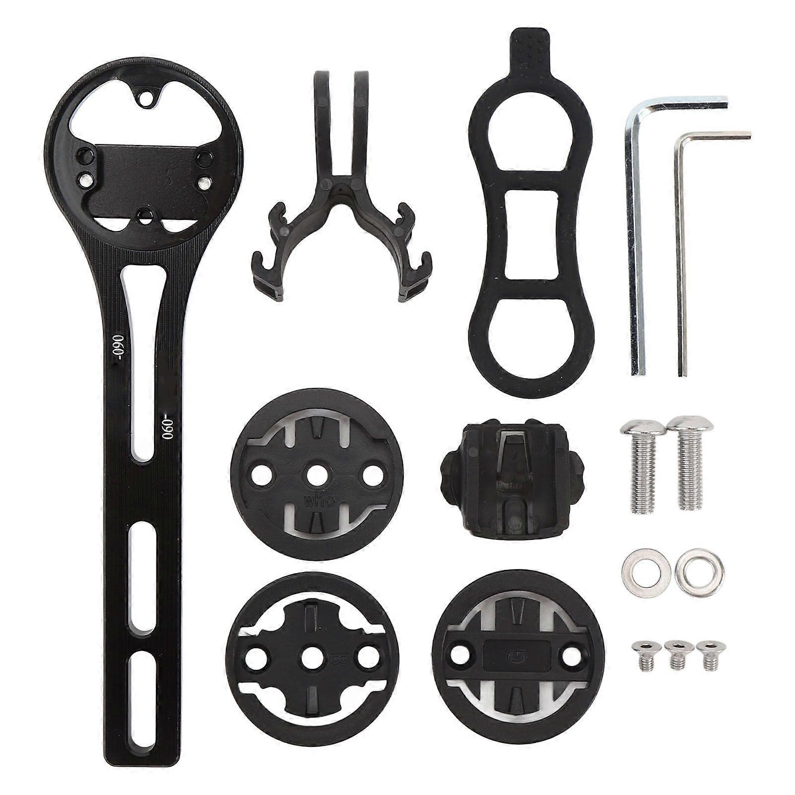 Cycling Computer Mount Aluminum Alloy Computer Mount Bracket Adapter Set with Camera and Light Attachment