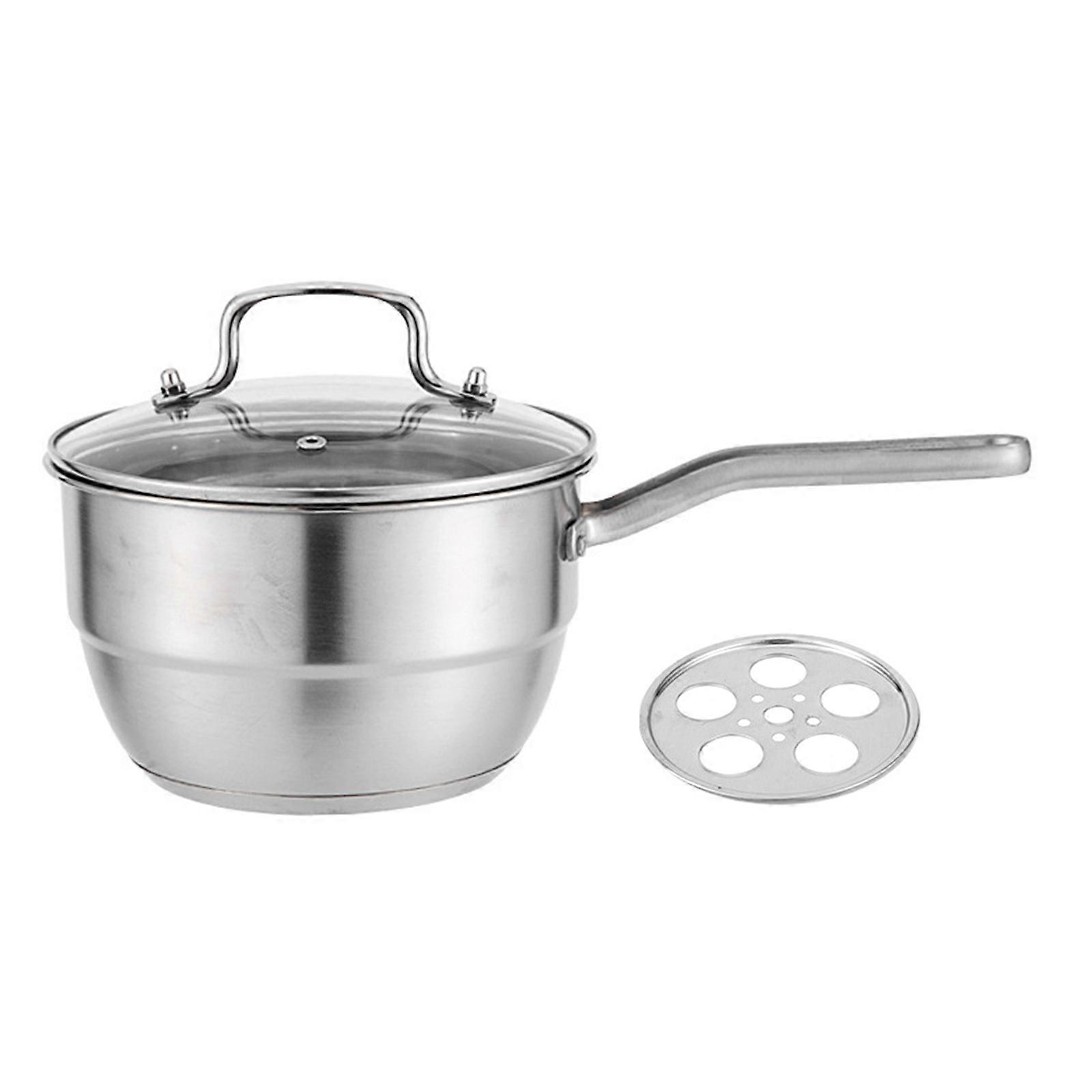 Double Layer Stainless Steel Cooking Pot With Enhances Heat Distribution Multipurpose Saucepan Steamer For Family Meals Multicolor