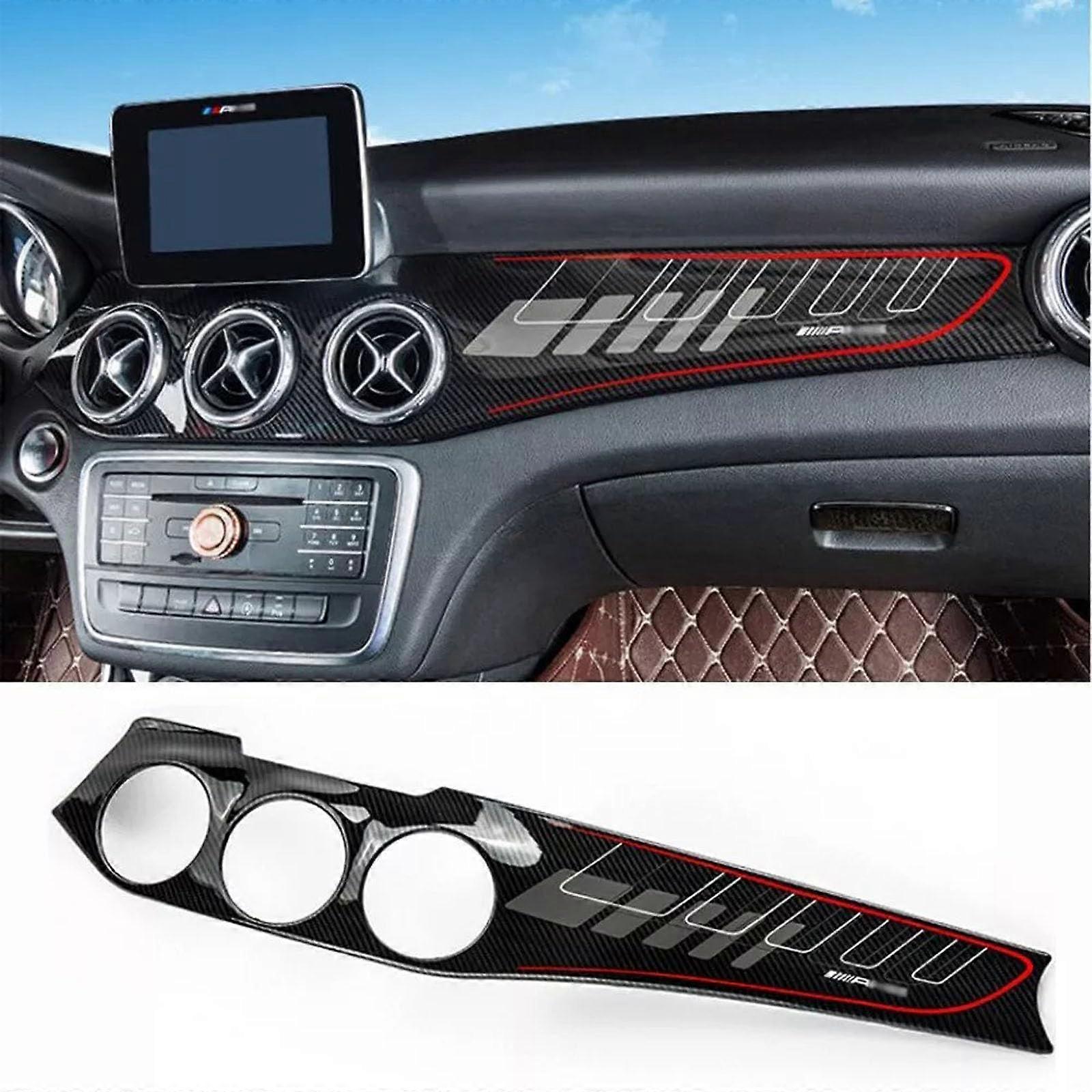Centre Console Dashboard Panel Cover for Benz GLA CLA X156 W117 Carbon Fibre