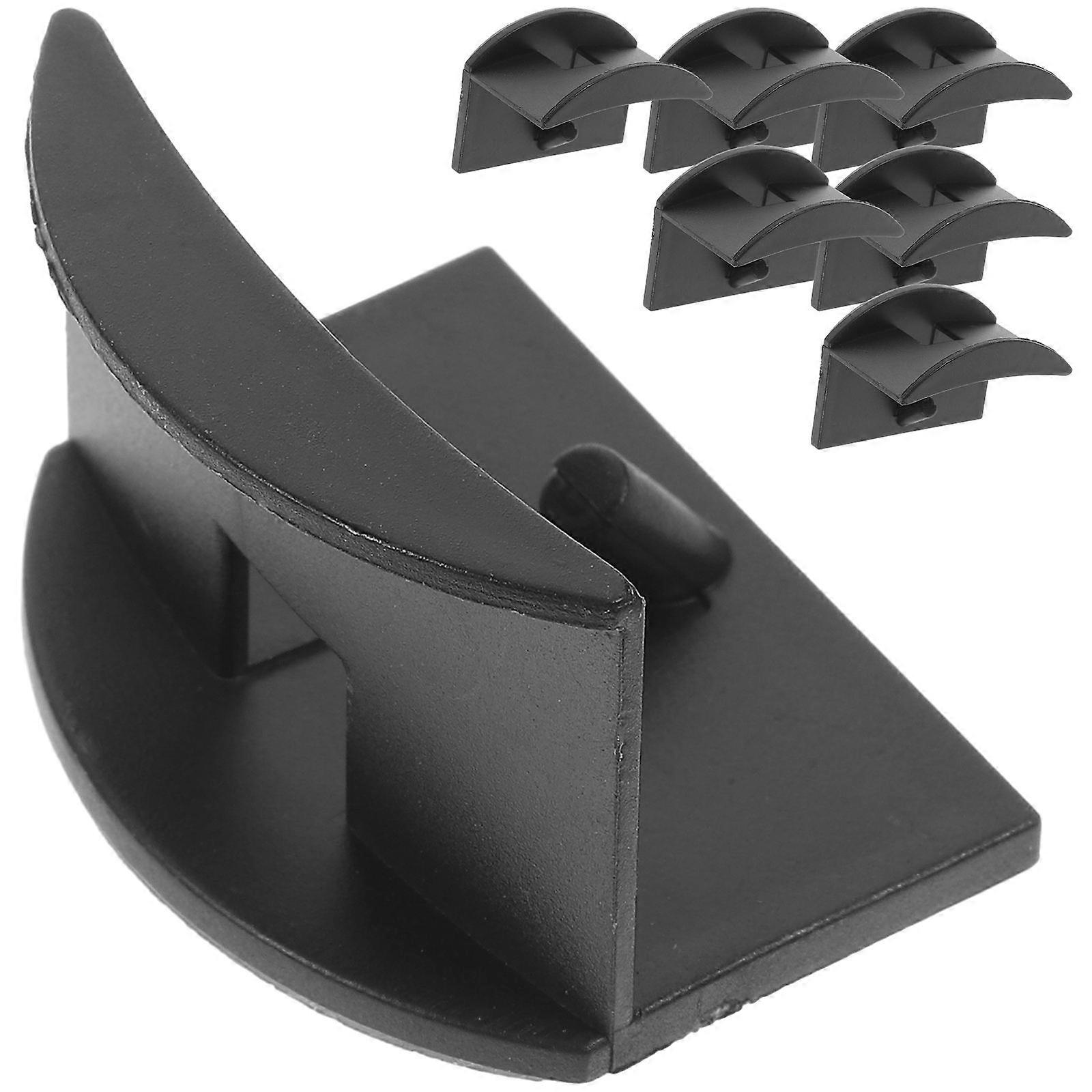 Adhesive Hat Hooks for Wall Plastic Black No Drill Multifunctional Hat Hangers Fits Most Hats 12pcs