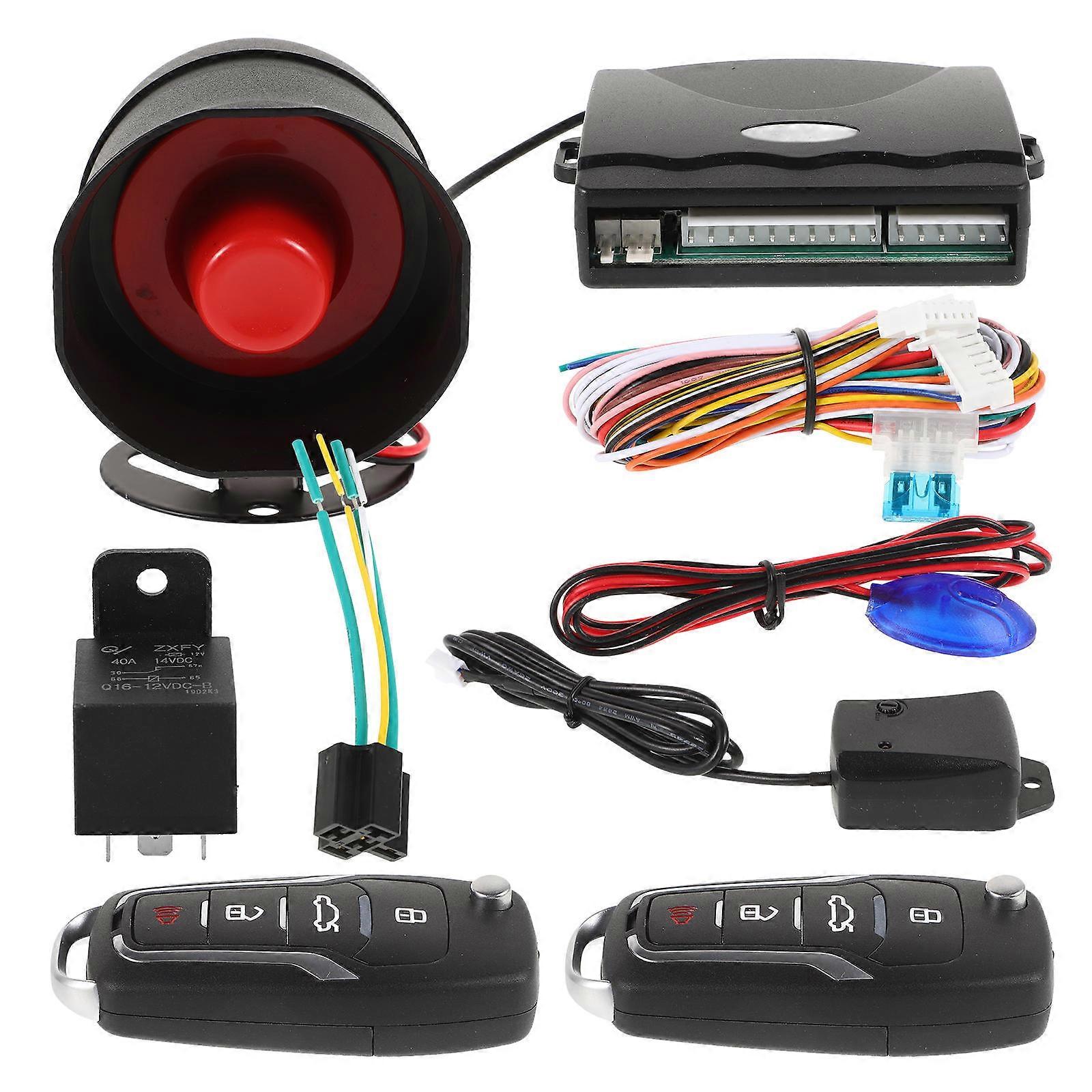 Remote Control Alarm System Universal Car Alarm For Van Owners 10.00X8.00X8.00CM Convenient Design 1 Set