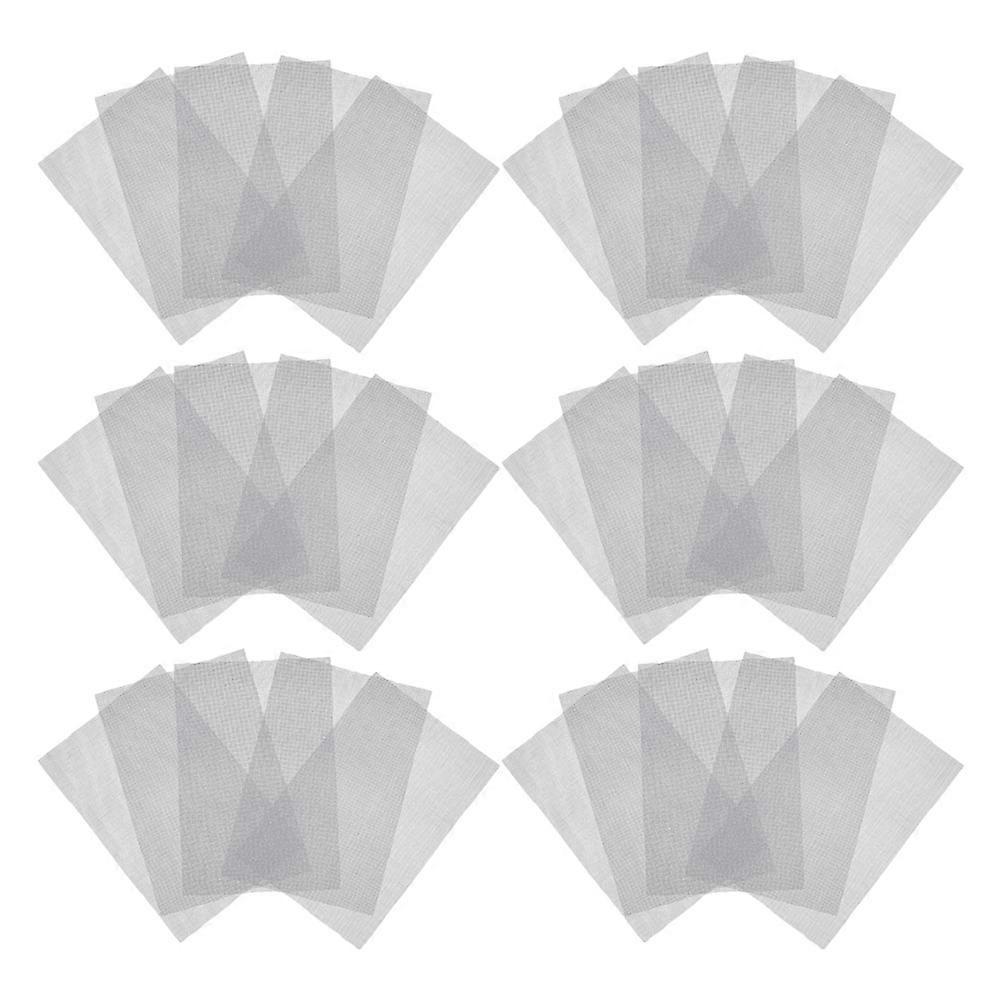Fiberglass Plant Pot Filter Pad for Daily Use Grey Soil Leakage Prevention and Breathable Mesh Design 30pcs