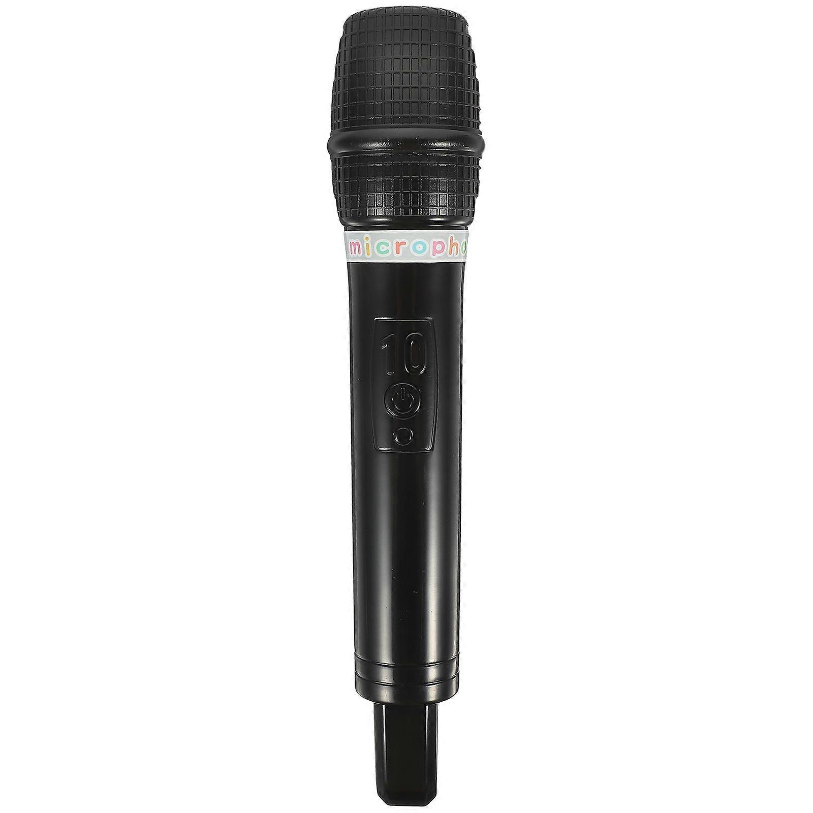 Hemoton Microphone Toy Play Model for Kids Pretend 1 Set