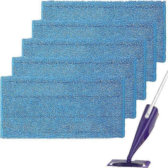 5 Pcs Replacement Reusable Cloths for Swiffer WetJet Spray Mops Washable Microfiber Mops, Replacement Mop Cloths for