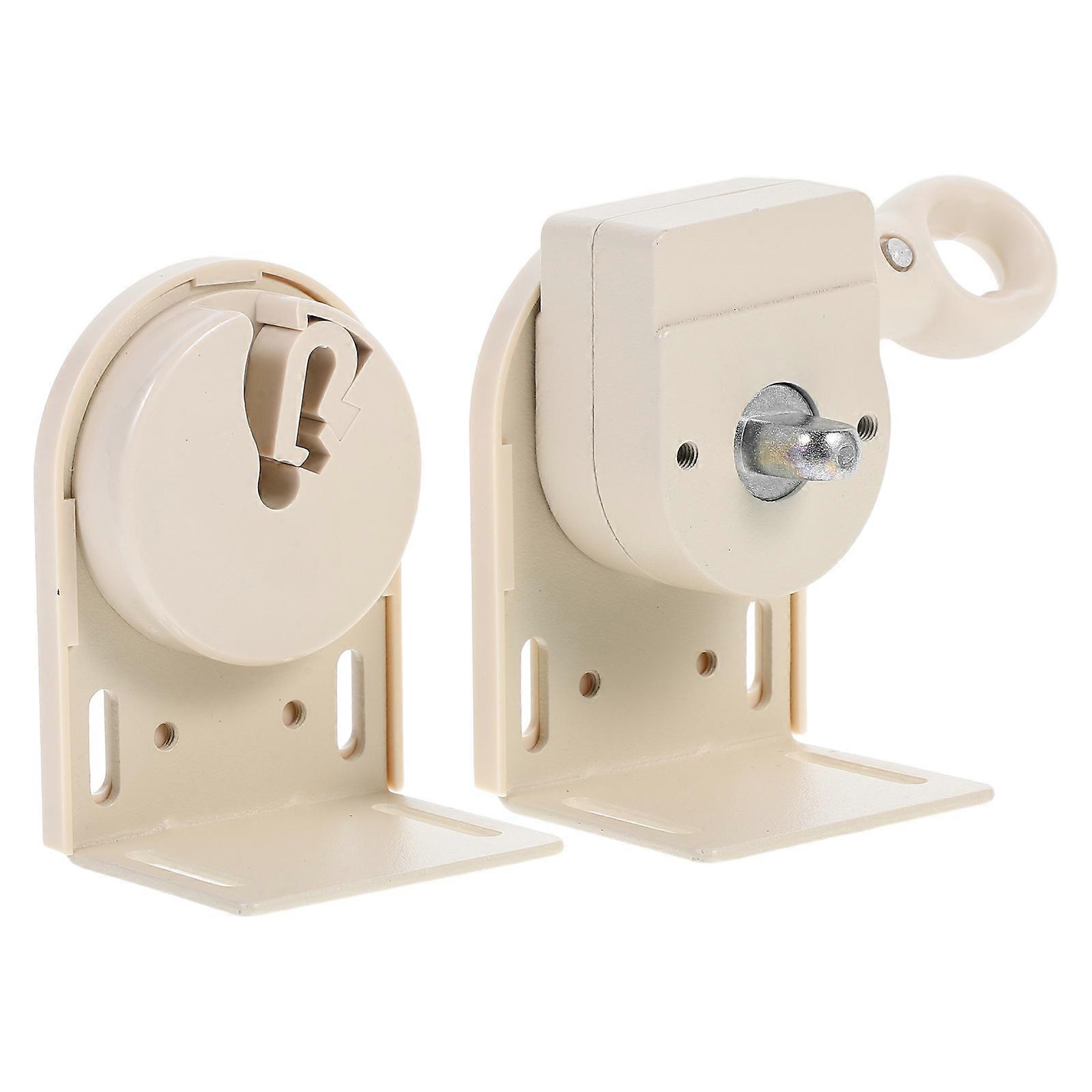 Bedroom Curtain Track Rollers Roller Shade Bracket Set Diy Users Beige 1Set