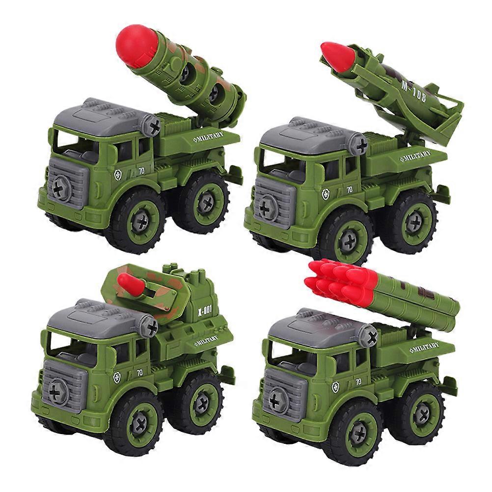 Army Vehicles Toys For Children Inertial Movement Toy Car Transporter Small Size Set
