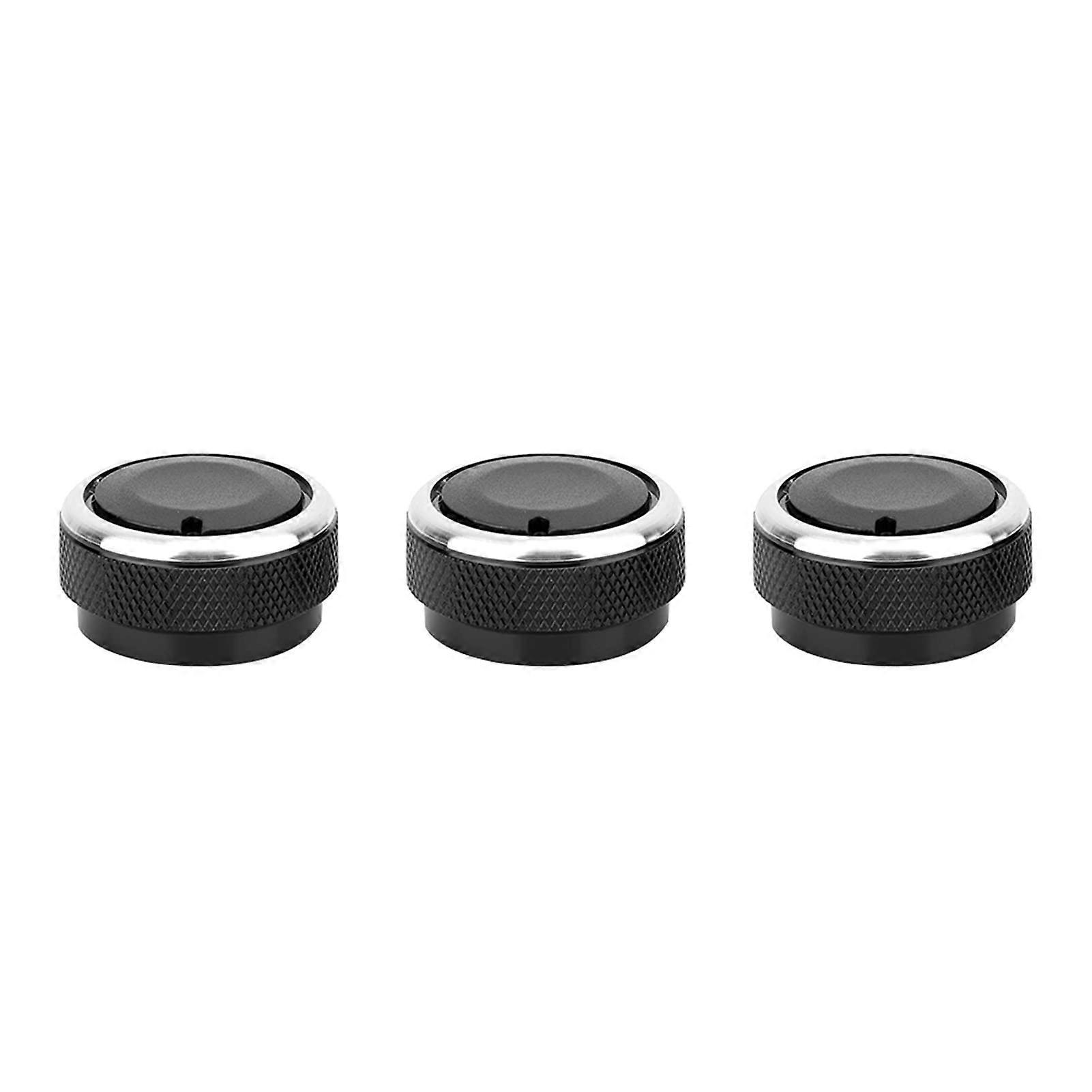 3pcs ABS Aluminum Alloy AC Control Switch Knob Heat Control for Tacoma Vios 20022014