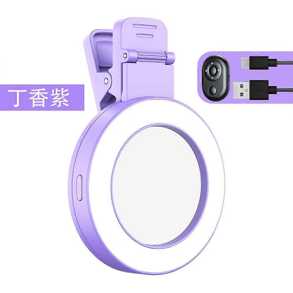 Phone Camera Mirror: Clip-On Selfie Light with Rear Mirror & Fill Light - Universal Travel Smartphone Accessory for Vlogging Live Streaming