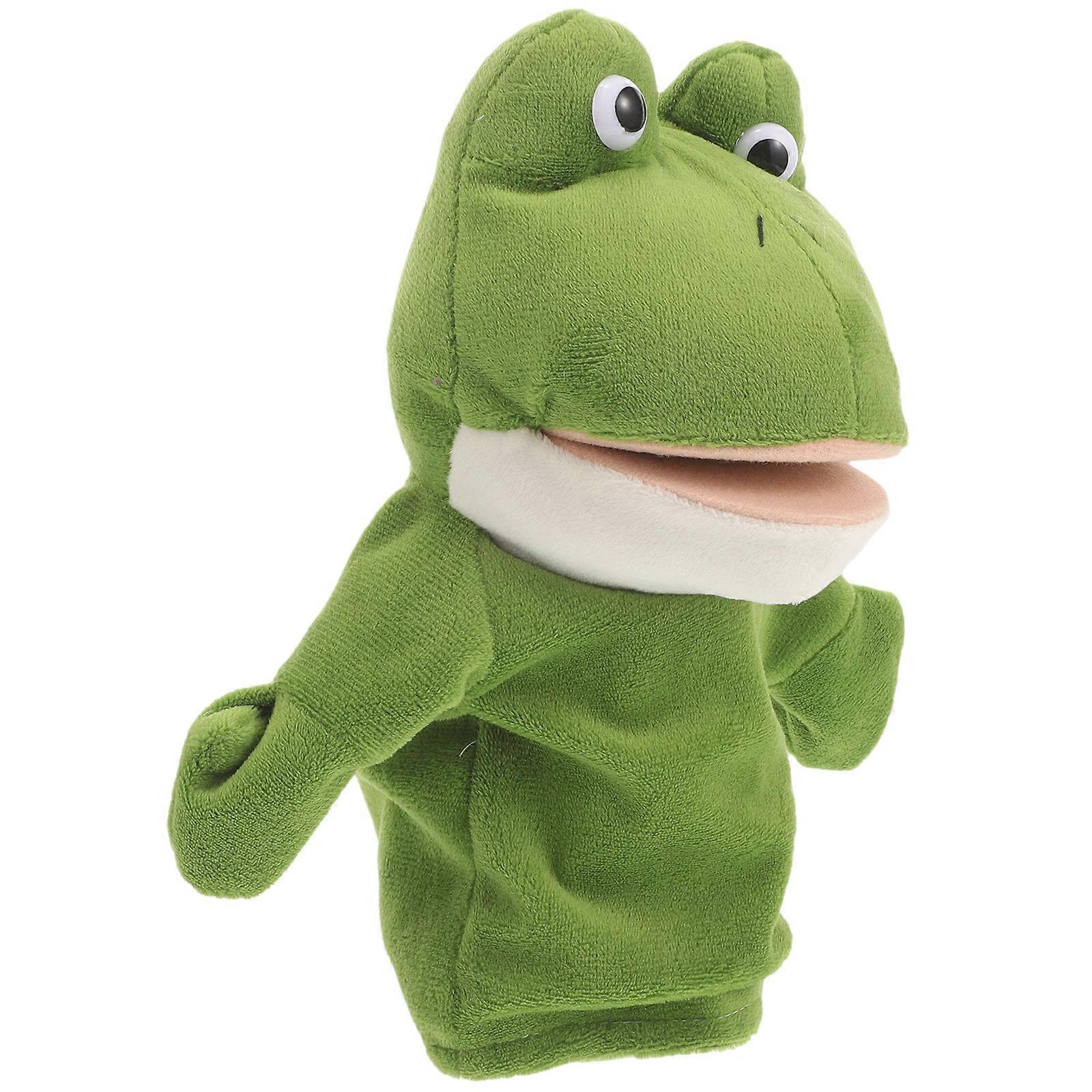 Frog Puppet Hand Puppet Pretend Play Hand Puppets For Children 25x24cm 1Set