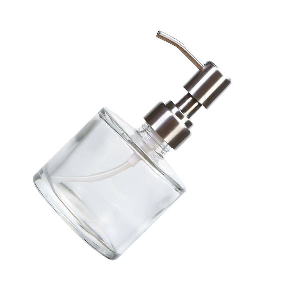 Transparent Glass Shampoo Dispenser with Pump 230ml for Home Use and Durable