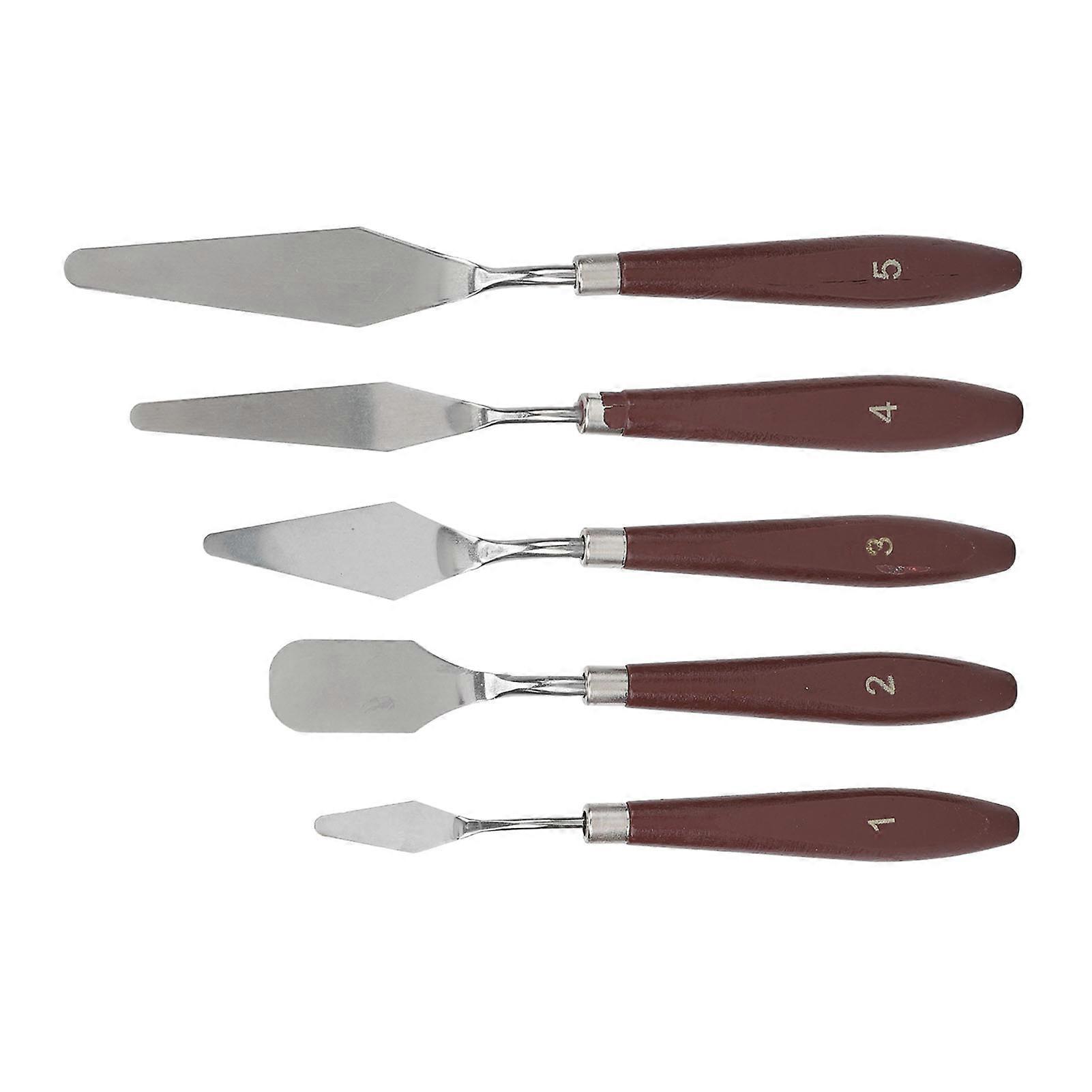 5 Pcs Wax Spatulas Multifunction Cake Icing Spatula Mixing Scraper For Decorating Baking 