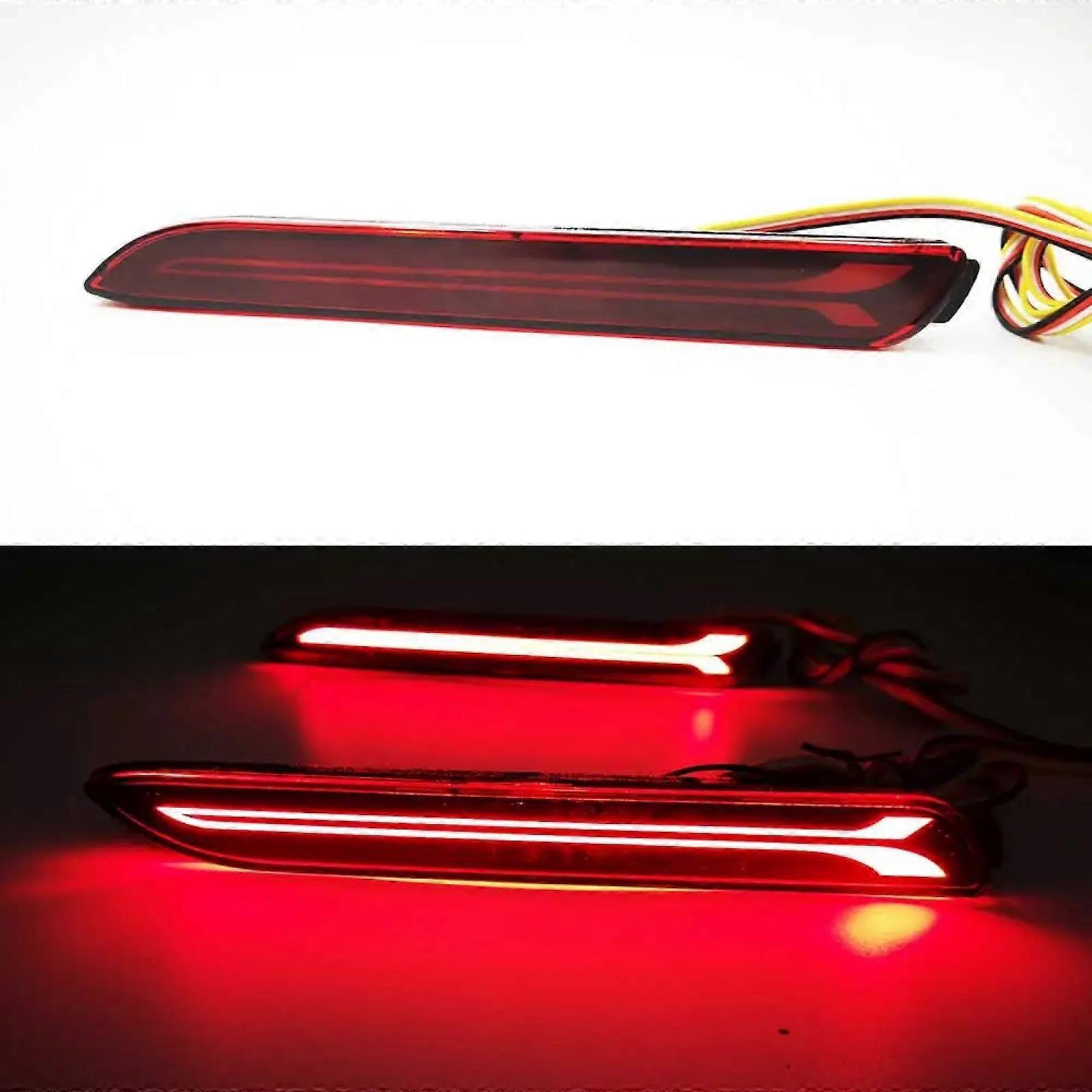 Rear bumper reflector for Wish 20092013 Reflective strips Rear bumper Lamp Light Reflector Bumper 3Functions