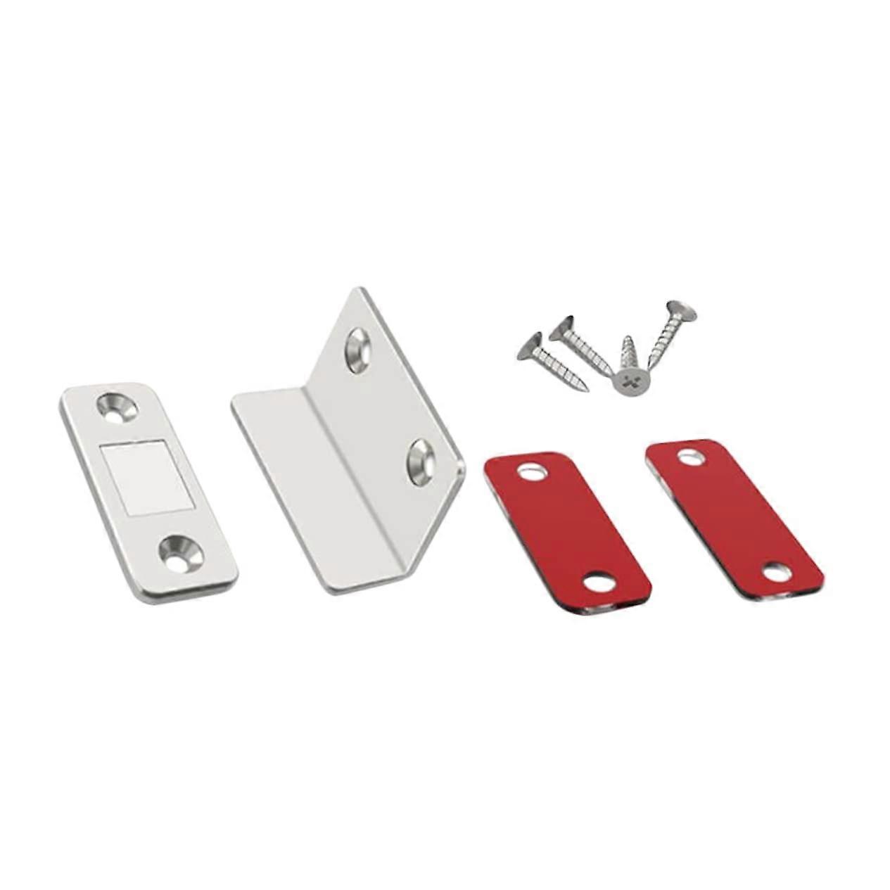4 Magnetic Door Locks for Furniture, No Drill Installation for Cabinet and Sliding Doors, Secure Hold and Easy Setup