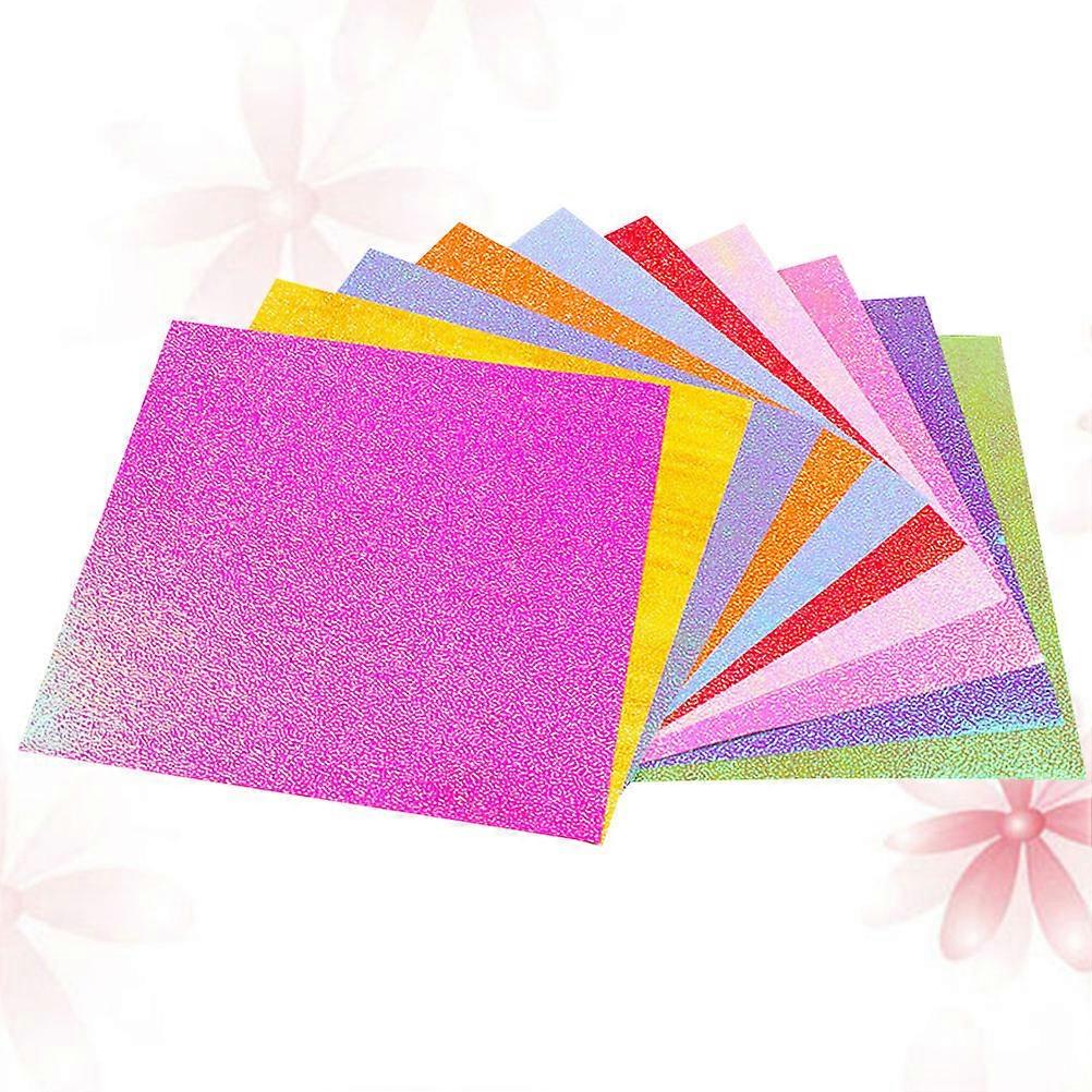 400pcs Shining Glitter Folding Paper DIY Craft Paper Wrapping Origami Pearlescent Paper
