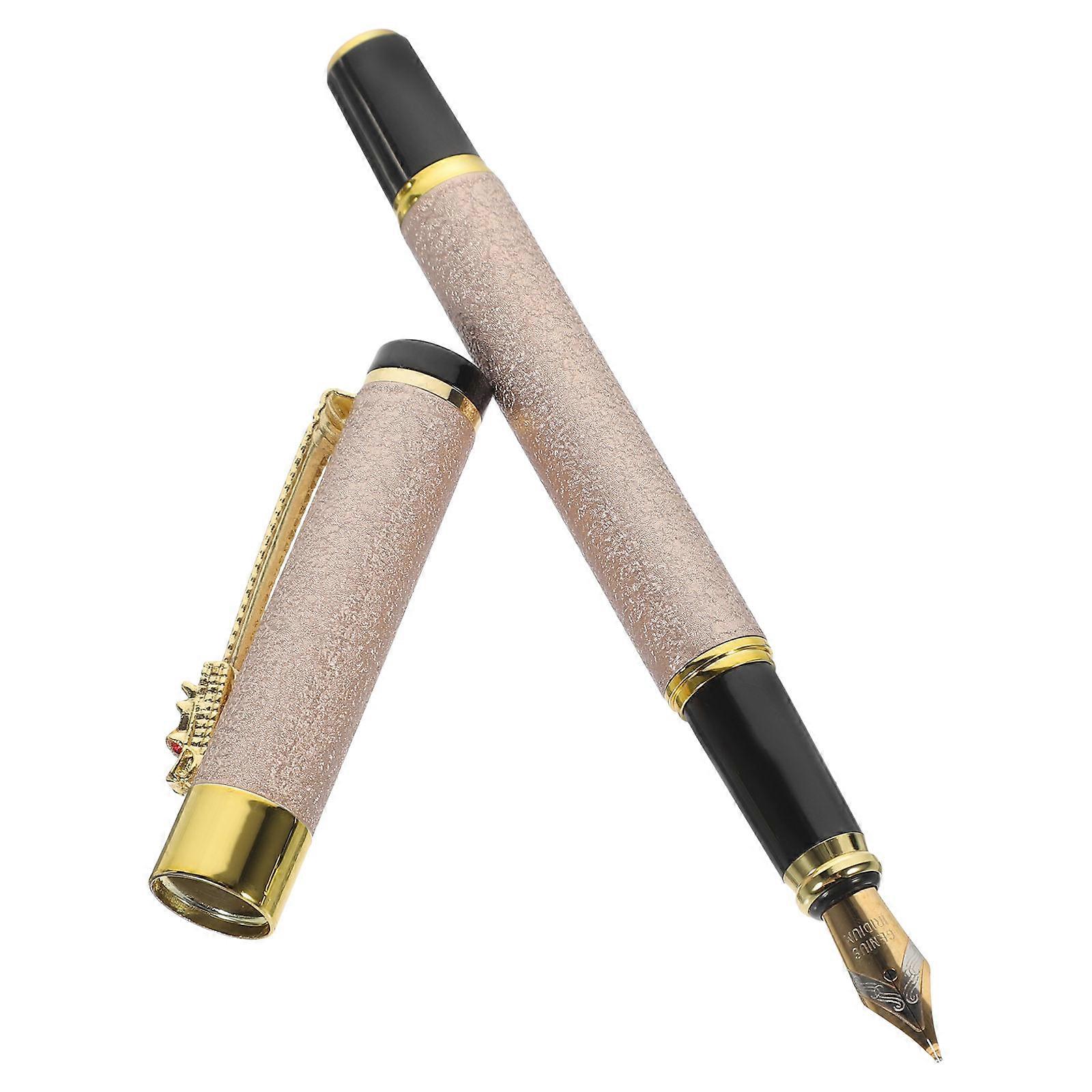 Matte Fountain Pen with Fine Metal Nib   Lightweight & Smooth Writing for Office, Calligraphy, Signatures, and Gift Giving
