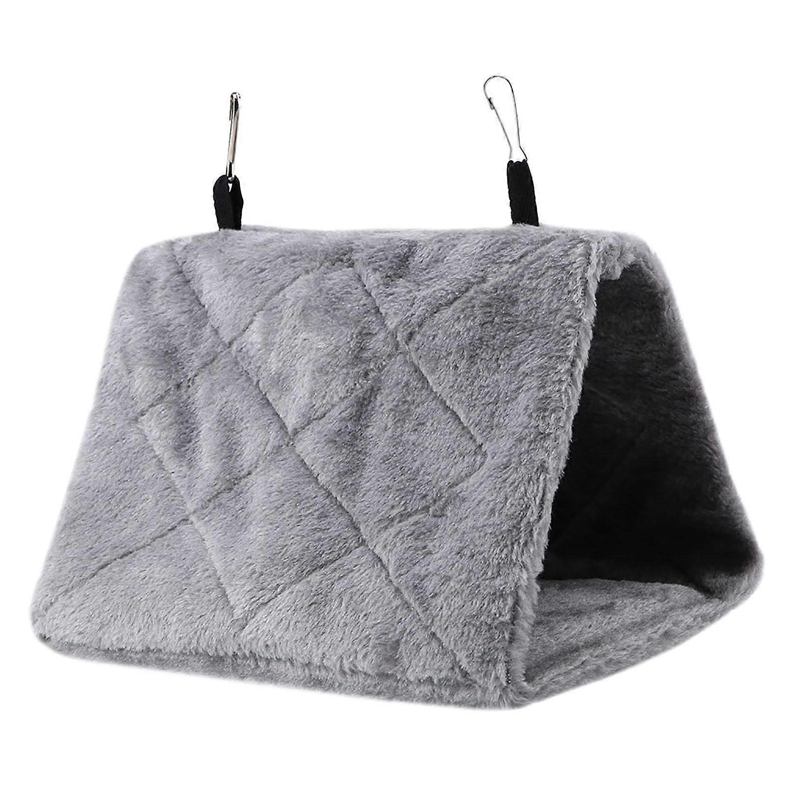 Bird Hammock, Soft Plush Hammock Hanging Cage Tent for Bird Parrot Winter Warm Bed Pet Toy (5)