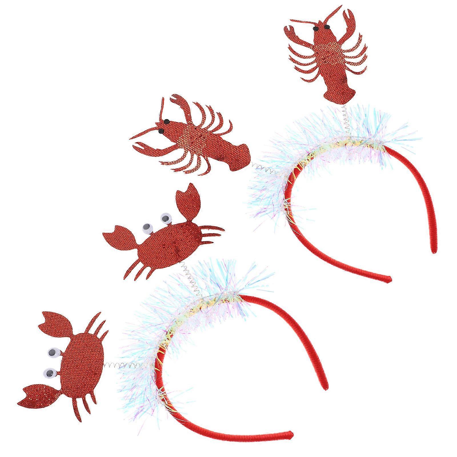 Haarschmuck in Hummerform, 2-teilig