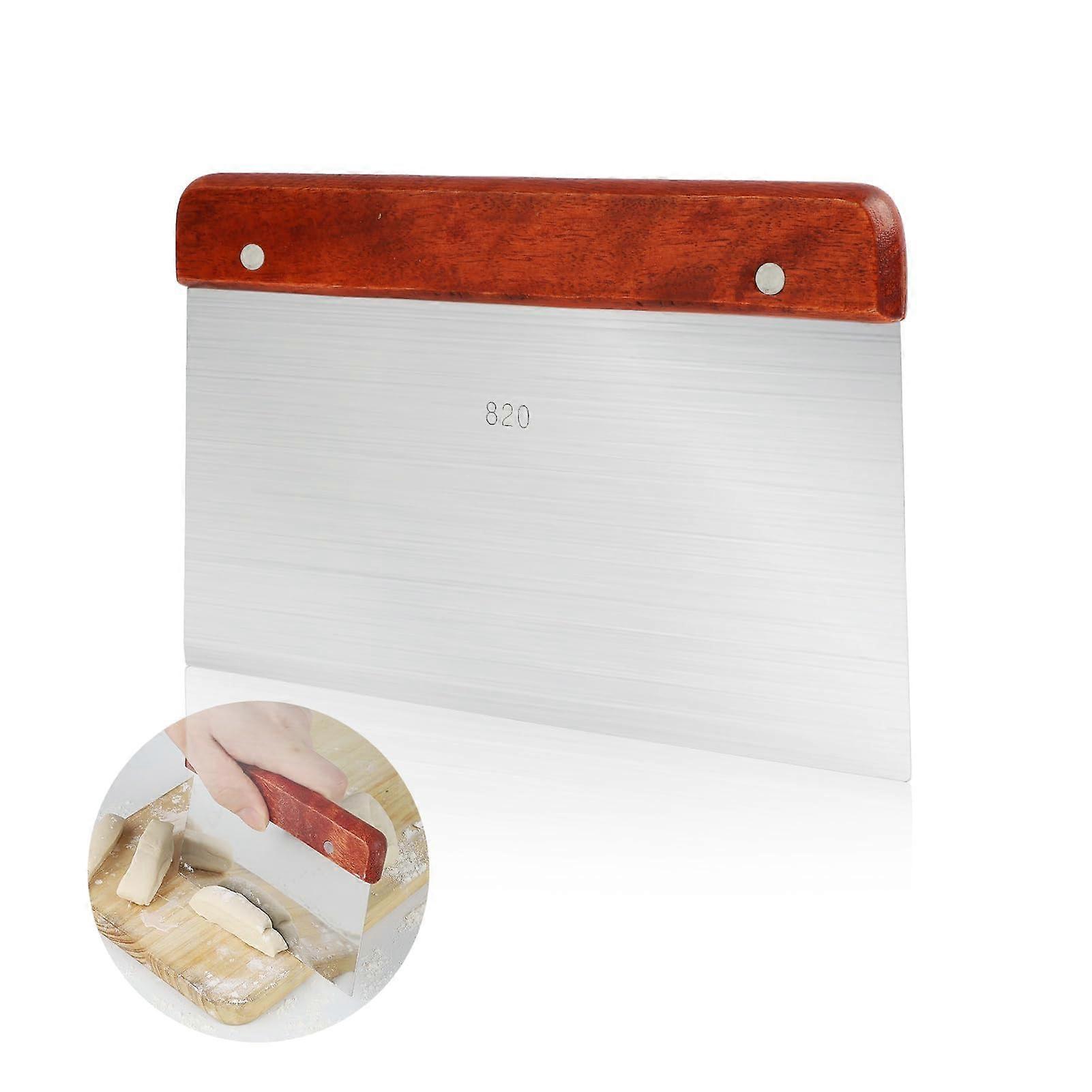 Dough Cutter Made of 430 Stainless Steel with NonSlip Handle, 10.2 x 20 cm