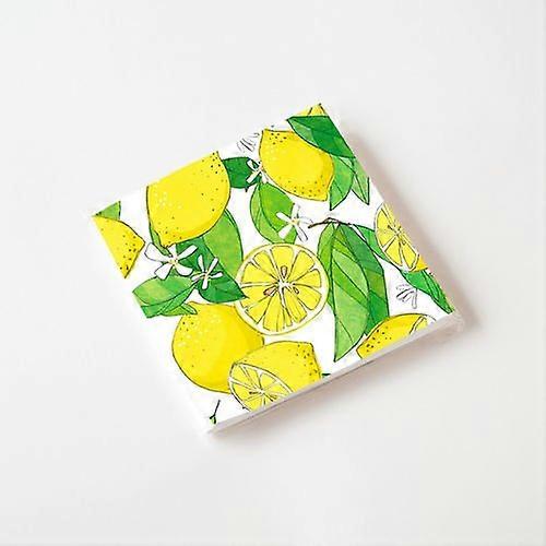 One Hundred 80 Degrees Lemons Napkin, 20/pk, Paper, 6.5"