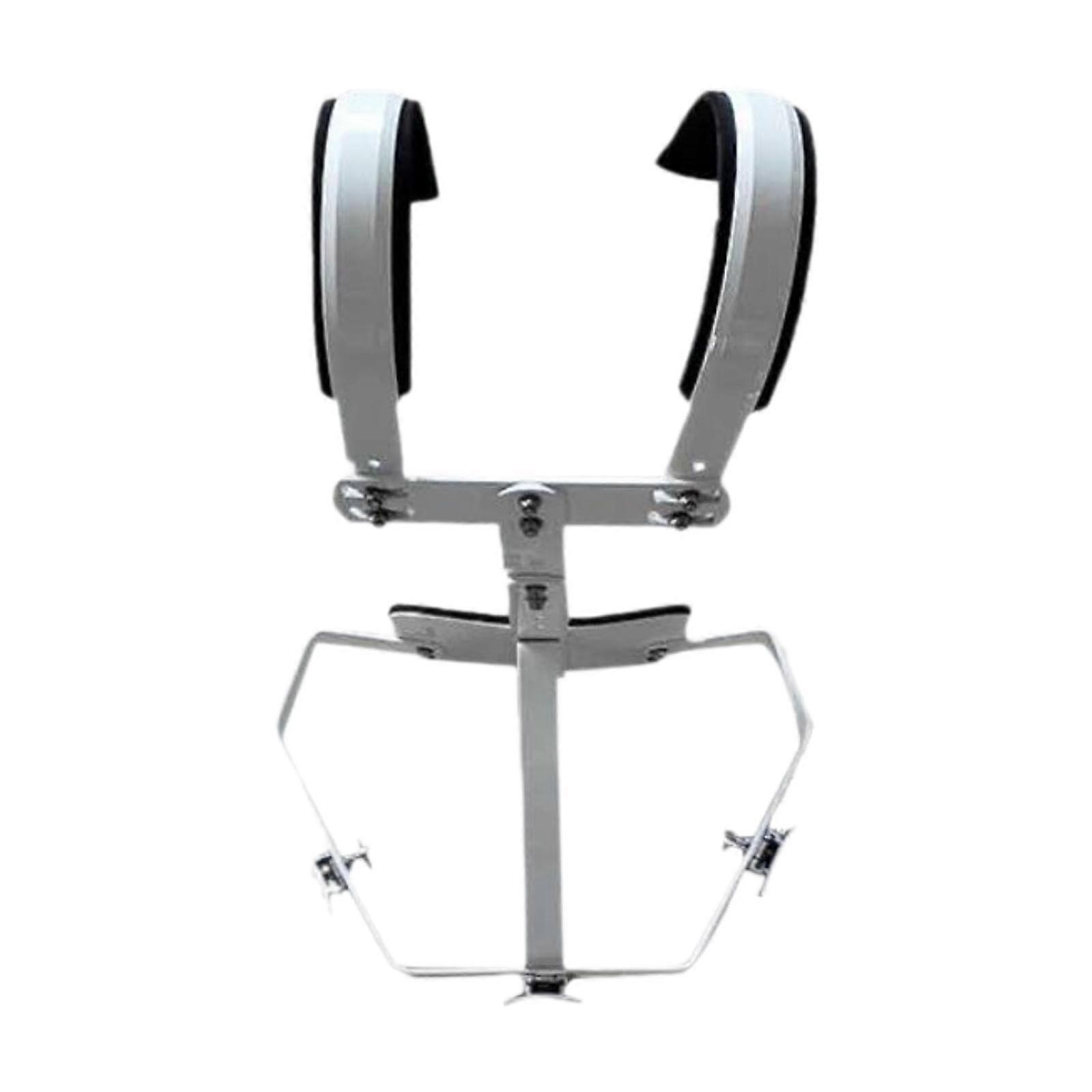 Adjustable Snare Drum Carrier Backing Frame HeightAdjustable Percussion Instrument Belt for Marching Drums with Shoulder Strap