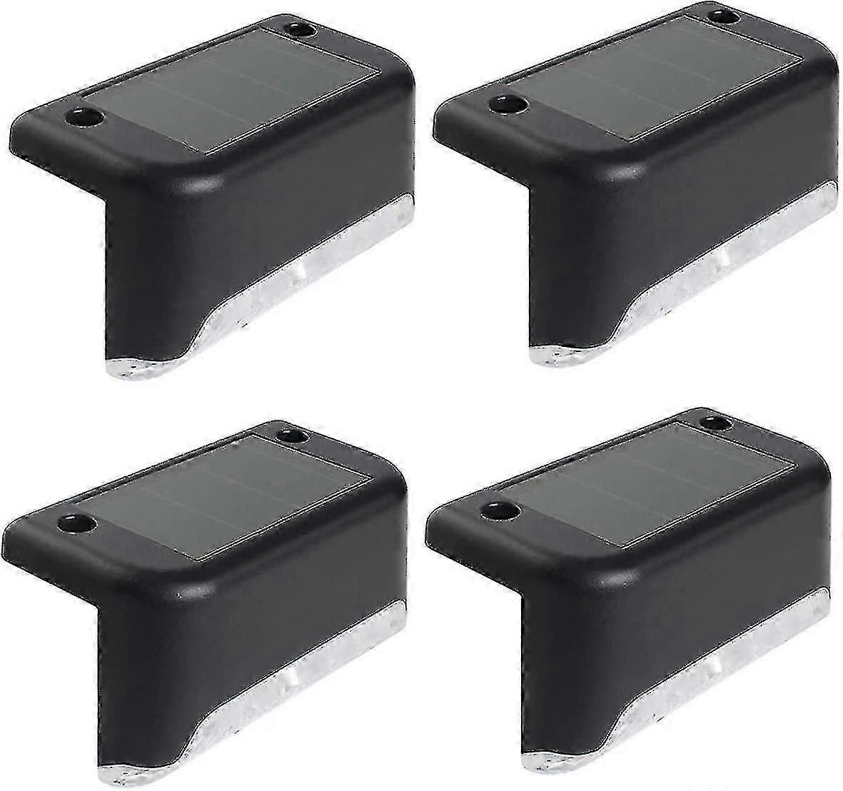 Solcellsdrivna LED-däcklampor för uteplats, trappor och staket - väderbeständig